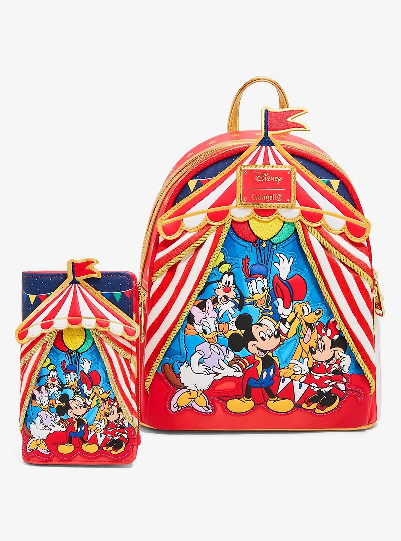 Loungefly Disney Mickey Mouse & Friends Circus Mini Backpack - BoxLunch Exclusive