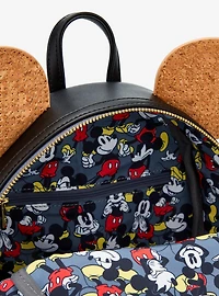 Loungefly Disney Mickey Mouse Cork Ears Pin Display Mini Backpack - BoxLunch Exclusive