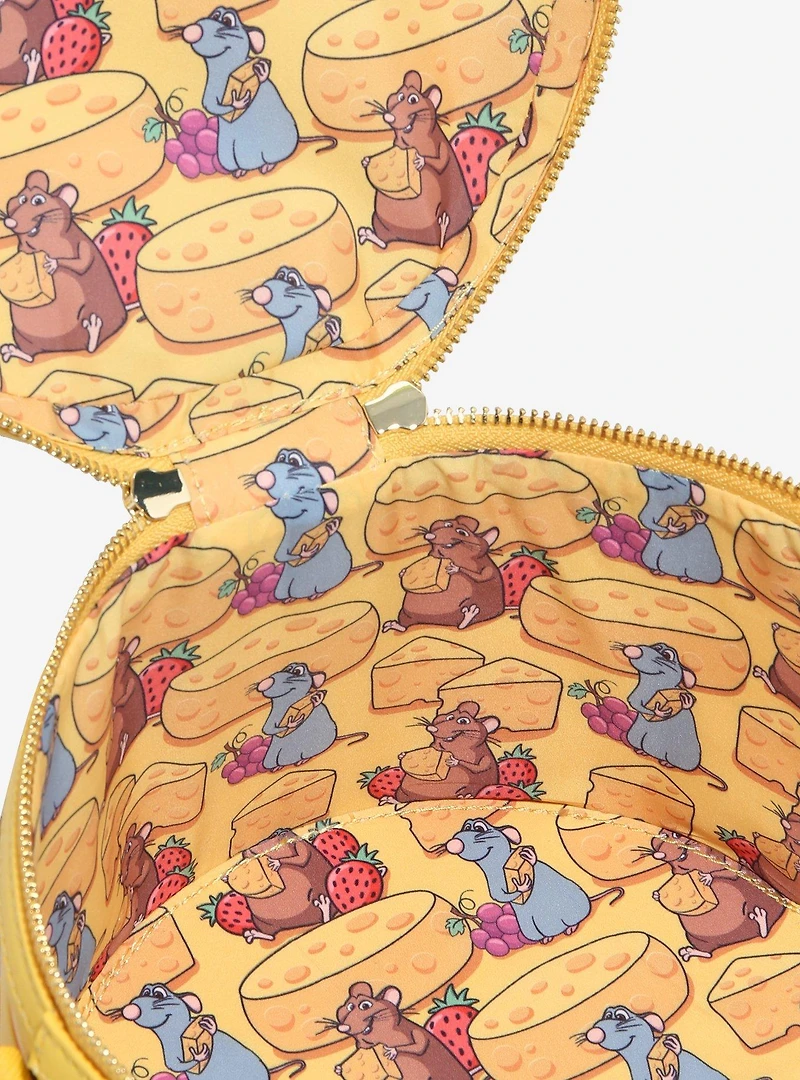 Loungefly Disney Pixar Ratatouille Remy Cheese Wheel Strawberry Scented Crossbody Bag — BoxLunch Exclusive