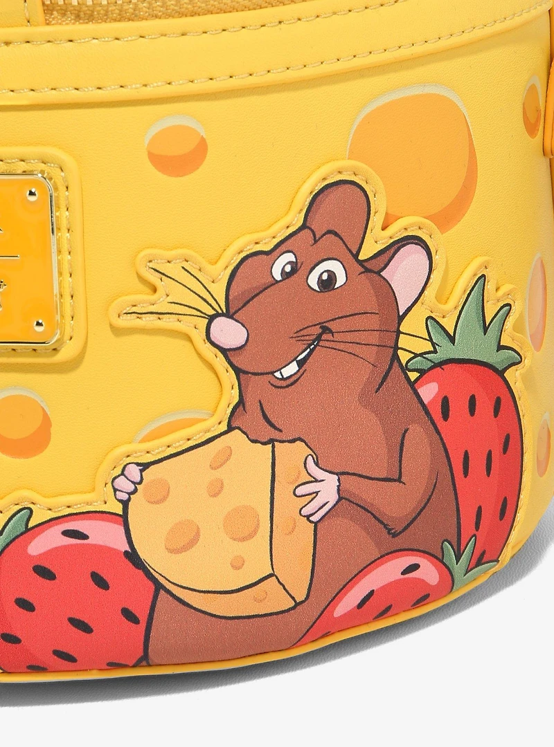 Loungefly Disney Pixar Ratatouille Remy Cheese Wheel Strawberry Scented Crossbody Bag — BoxLunch Exclusive