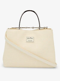 Loungefly Harry Potter Deathly Hallows Elder Wand Raffia Texture Cream Handbag - BoxLunch Exclusive