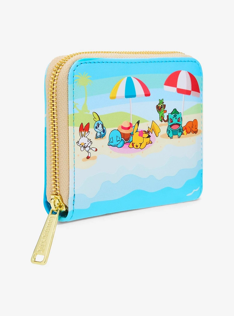 Loungefly Pokémon Beach Day Scene Small Zip Wallet - BoxLunch Exclusive