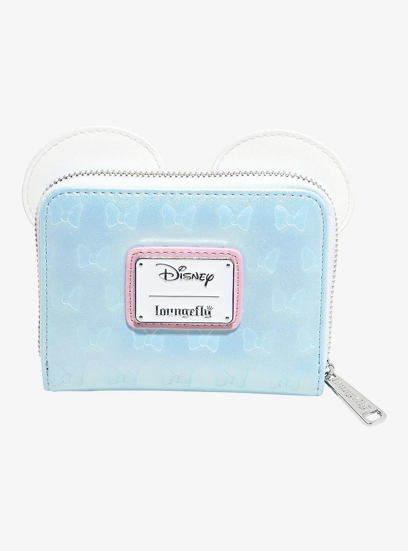 Loungefly Disney Minnie Mouse Bow Ears Small Zip Wallet - BoxLunch Exclusive