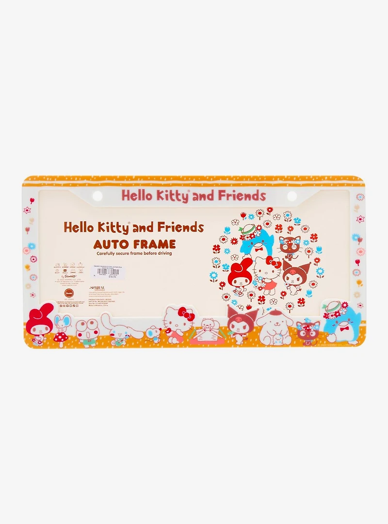 Sanrio Hello Kitty and Friends Floral License Plate Frame — BoxLunch Exclusive