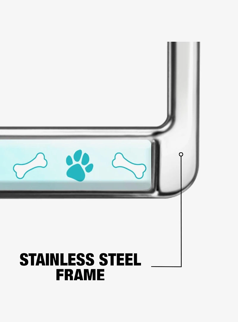 Guess What Corgi Butt Metal License Plate Frame