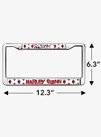 DC Comics Harley Quinn Diamonds Metal License Plate Frame