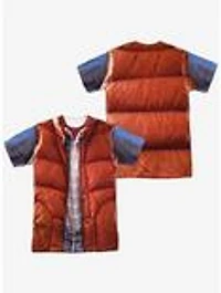 Back to the Future Marty McFly Vest Costume Sublimated T-Shirt