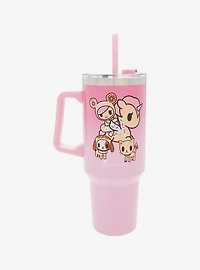 tokidoki Donutella & Friends Straw Tumbler with Handle