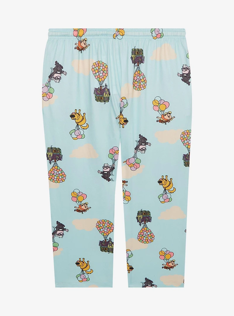Disney Pixar Up Characters & Balloons Allover Print Women's Plus Sleep Pants - BoxLunch Exclusive