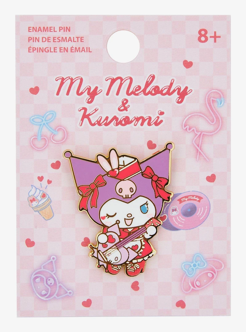 Sanrio Kuromi Guitar Enamel Pin — BoxLunch Exclusive