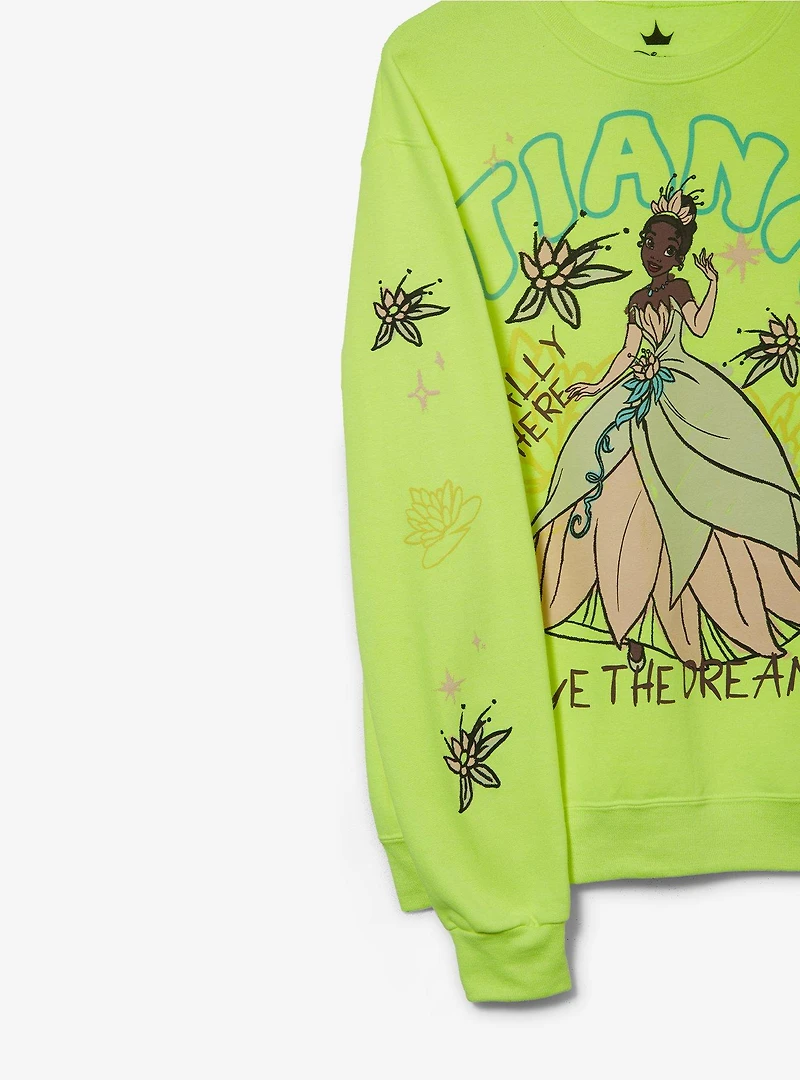 Disney the Princess and Frog Tiana Doodle Women's Crewneck