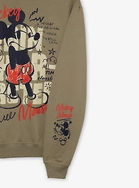 Disney Mickey Mouse Main Character Doodle Icons Women's Crewneck