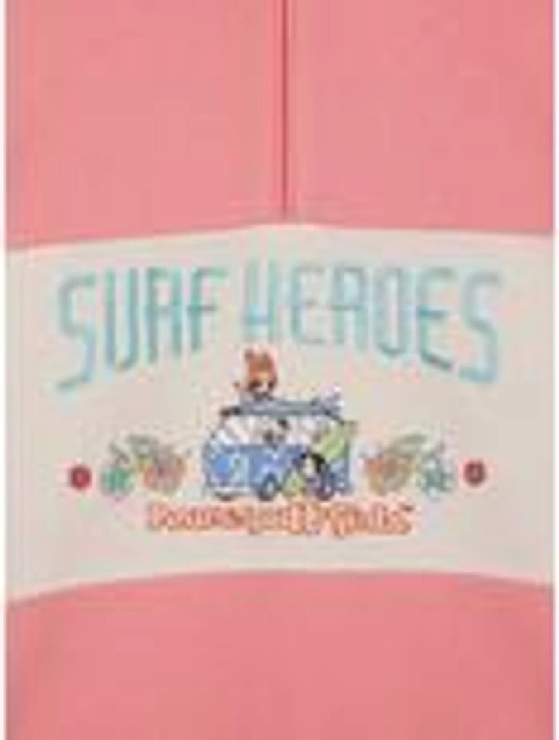 The Powerpuff Girls Surf Heroes Women's Quarter Zip Crewneck - BoxLunch Exclusive