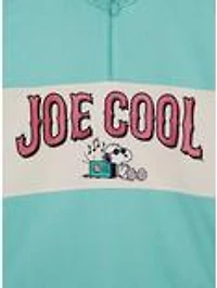 Peanuts Snoopy Joe Cool Surfing Women's Quarter Zip Crewneck - BoxLunch Exclusive