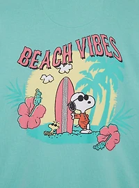 Peanuts Snoopy Joe Cool Surfing Women's Quarter Zip Crewneck - BoxLunch Exclusive