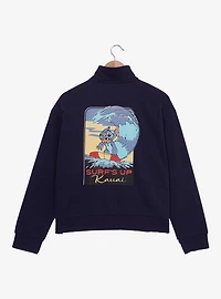 Disney Lilo & Stitch Ohana Surf's Up Women's Quarter Zip Sweatshirt — BoxLunch Exclusive