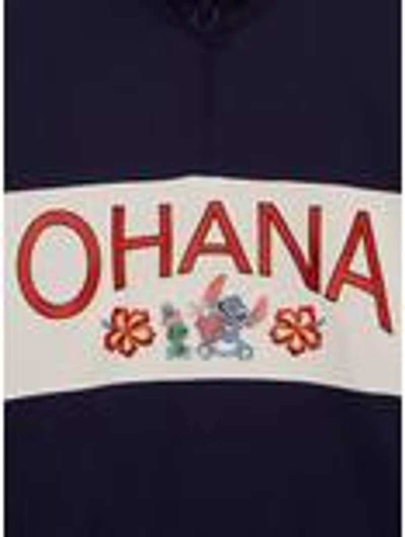 Disney Lilo & Stitch Ohana Surf's Up Women's Quarter Zip Sweatshirt — BoxLunch Exclusive