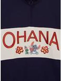 Disney Lilo & Stitch Ohana Surf's Up Women's Quarter Zip Sweatshirt — BoxLunch Exclusive