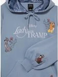 Disney Lady and the Tramp Embroidered Women's Hoodie — BoxLunch Exclusive