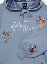 Disney Lady and the Tramp Embroidered Women's Hoodie — BoxLunch Exclusive