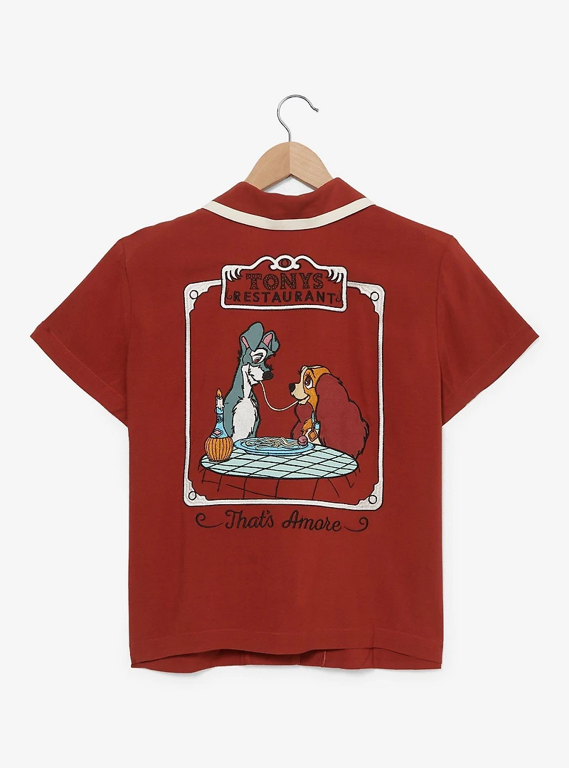 Disney Lady and the Tramp Tony's Restaurant Women's Woven Button-Up — BoxLunch Exclusive