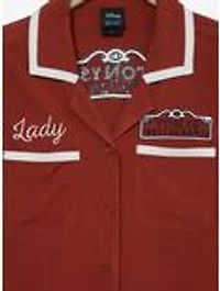Disney Lady and the Tramp Tony's Restaurant Women's Plus Woven Button-Up — BoxLunch Exclusive
