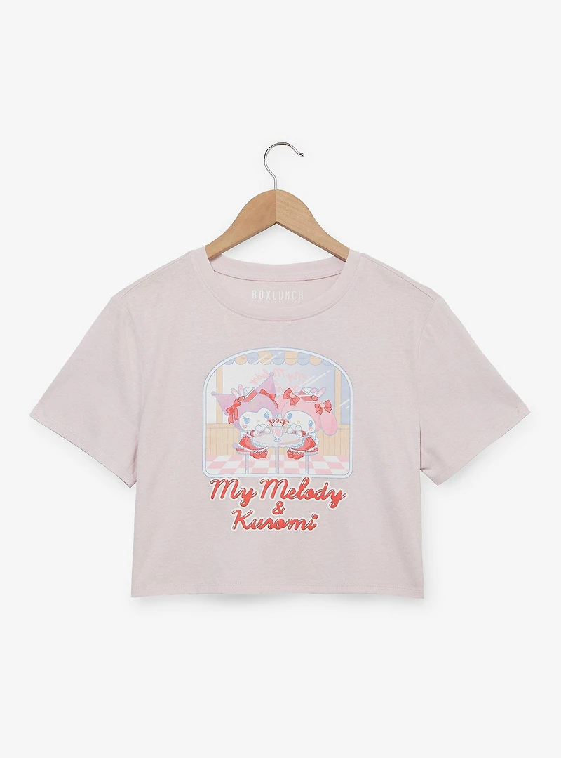 Sanrio My Melody & Kuromi Diner Women's Baby Tee - BoxLunch Exclusive