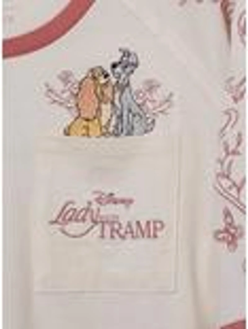 Disney Lady and the Tramp Floral Women's T-Shirt — BoxLunch Exclusive