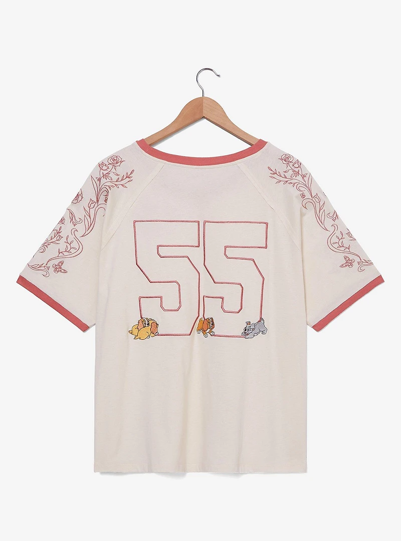 Disney Lady and the Tramp Floral Women's Plus T-Shirt — BoxLunch Exclusive