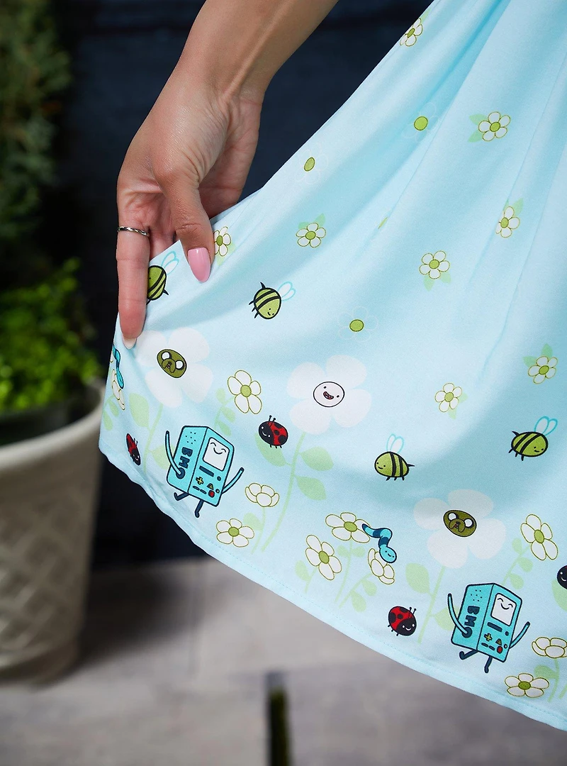Adventure Time Characters Floral Smock Dress - BoxLunch Exclusive