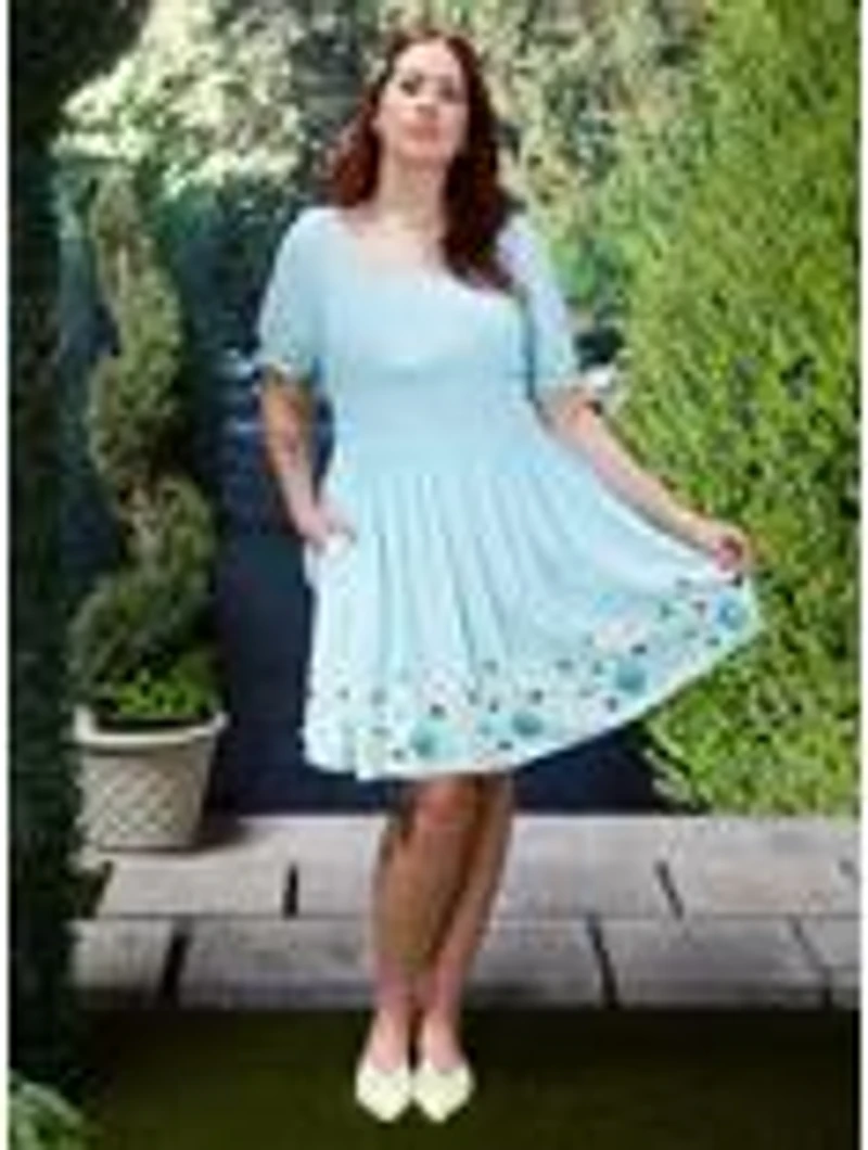 Adventure Time Characters Floral Plus Smock Dress - BoxLunch Exclusive