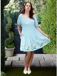 Adventure Time Characters Floral Plus Smock Dress - BoxLunch Exclusive