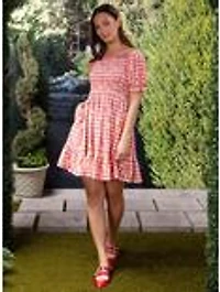 Disney Lilo & Stitch Reuben Gingham Smock Dress