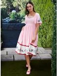 Strawberry Shortcake Embroidered Midi Dress - BoxLunch Exclusive