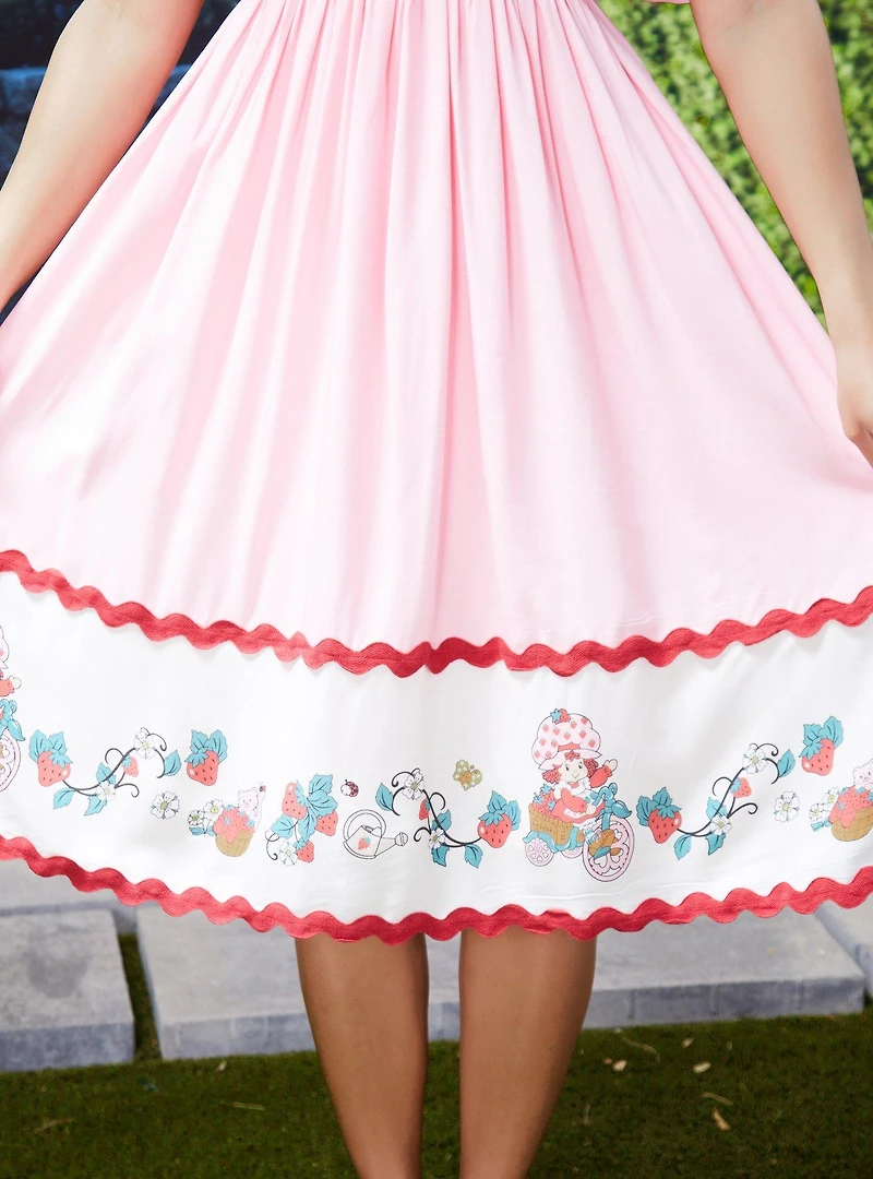 Strawberry Shortcake Embroidered Midi Dress - BoxLunch Exclusive