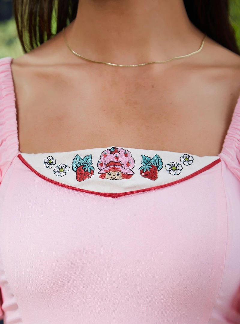 Strawberry Shortcake Embroidered Midi Dress - BoxLunch Exclusive