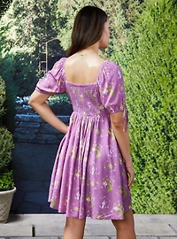 Disney Tangled Icons Allover Print Smock Dress