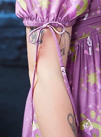 Disney Tangled Icons Allover Print Plus Smock Dress