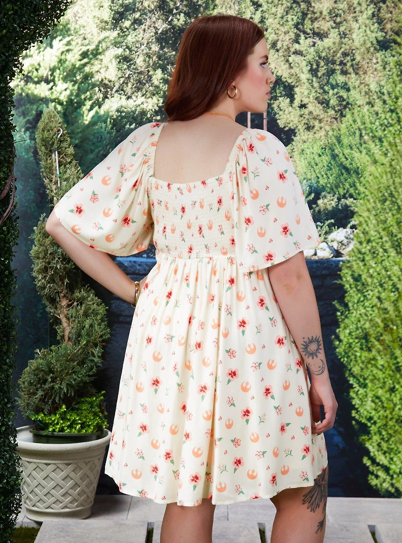 Star Wars Rebel Alliance Floral Plus Smocked Dress