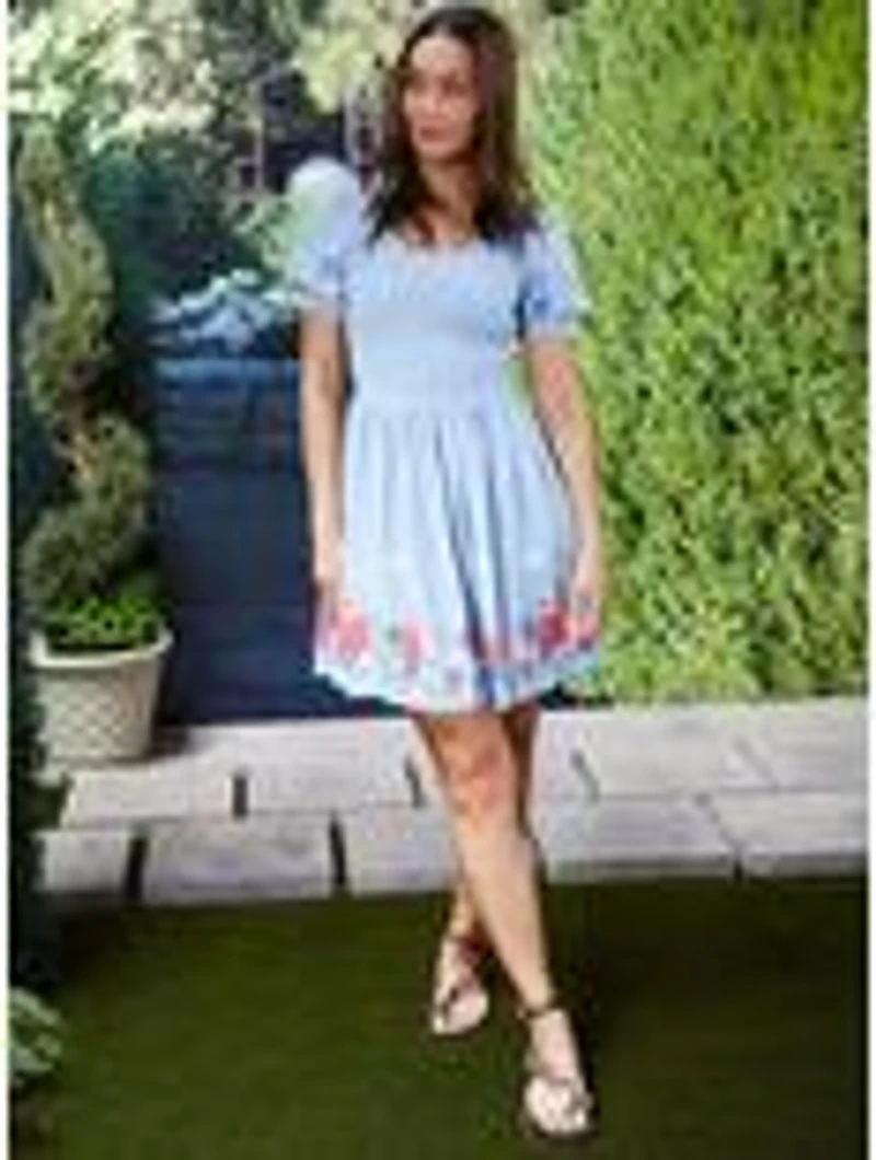 Peanuts Snoopy Floral Smock Dress - BoxLunch Exclusive