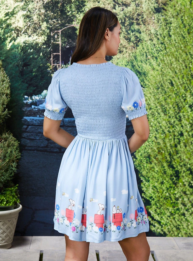 Peanuts Snoopy Floral Smock Dress - BoxLunch Exclusive