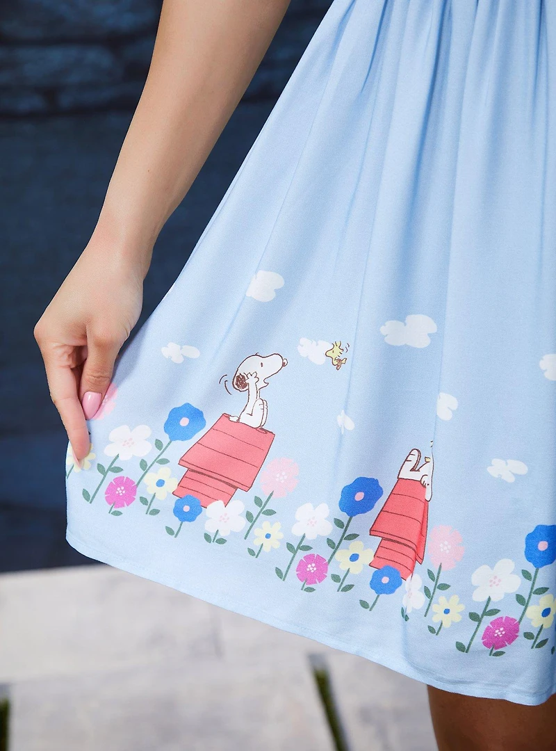 Peanuts Snoopy Floral Smock Dress - BoxLunch Exclusive