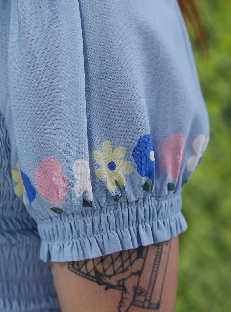 Peanuts Snoopy Floral Plus Smock Dress - BoxLunch Exclusive
