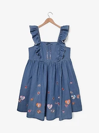 Disney Minnie & Daisy Floral Denim Plus Tank Dress — BoxLunch Exclusive