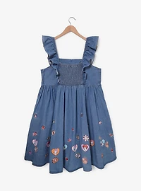 Disney Minnie & Daisy Floral Denim Plus Tank Dress — BoxLunch Exclusive