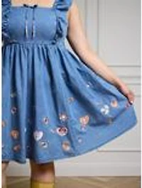 Disney Minnie & Daisy Floral Denim Plus Tank Dress — BoxLunch Exclusive