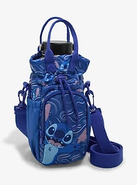 Disney Lilo & Stitch Allover Print Stitch Waves Water Bottle Holder Crossbody Bag - BoxLunch Exclusive