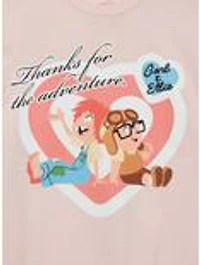 Disney Pixar Up Carl & Ellie Heart Women's Cropped T-Shirt