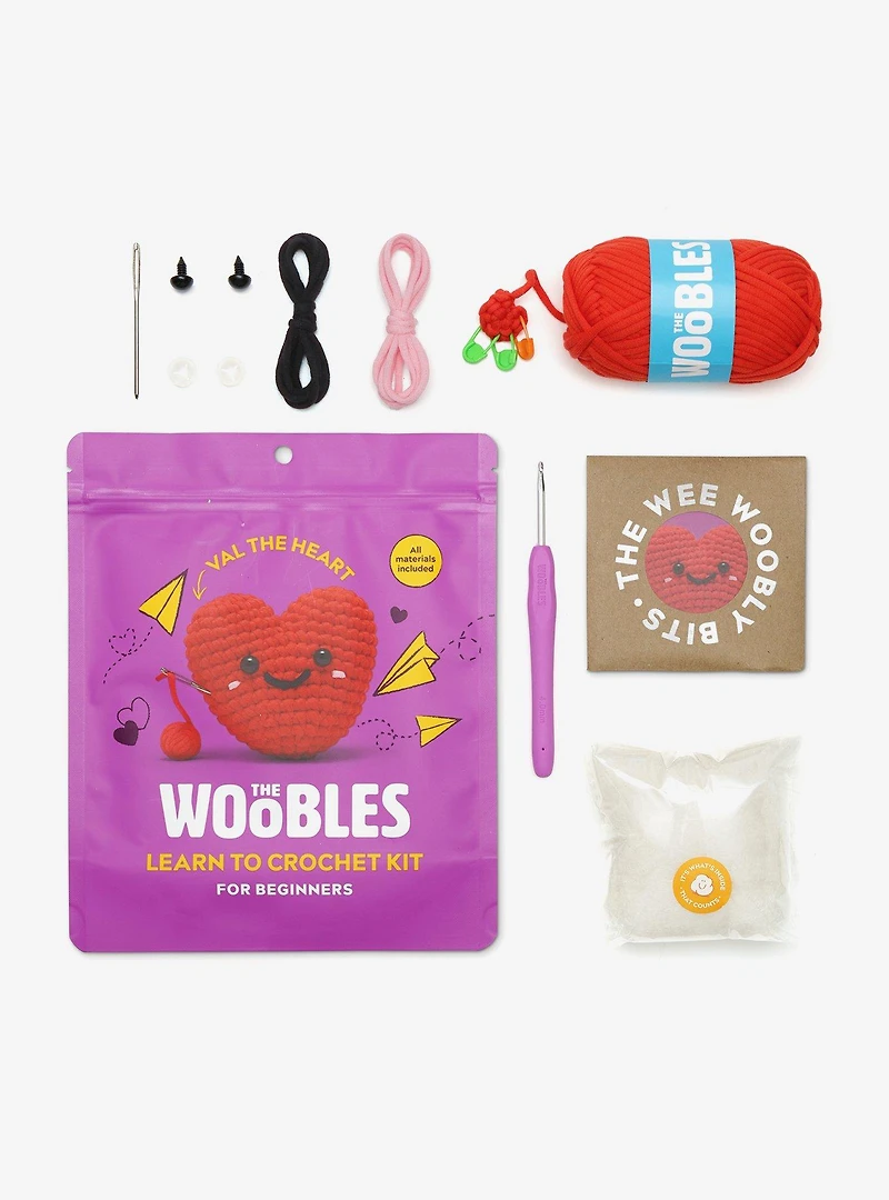 The Woobles Val the Heart Crochet Kit