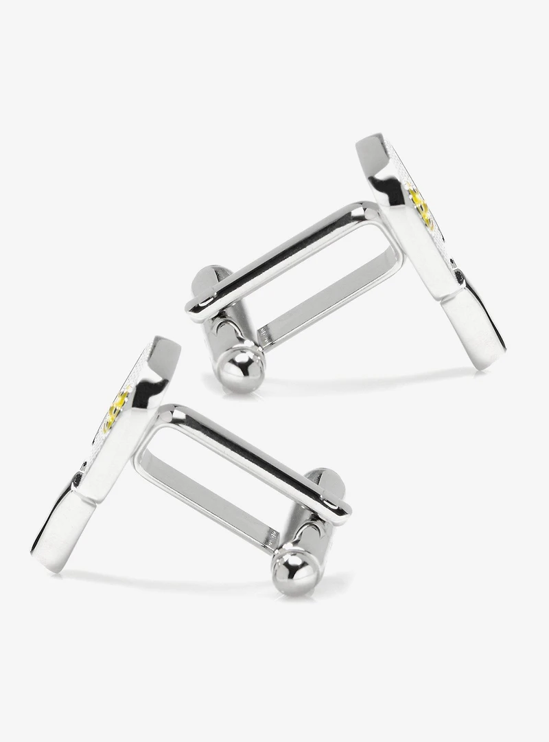 Pickleball Racket Silver Cufflinks